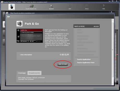 Toyota Touch&Go Toolbox installation