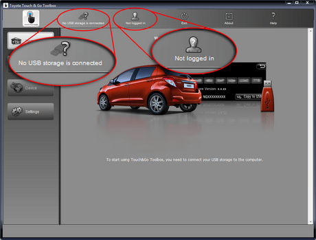 Toyota touch go toolbox не видит флешку